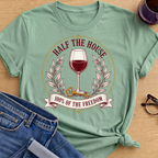 Half the House Wine T-Shirt - Mint Green