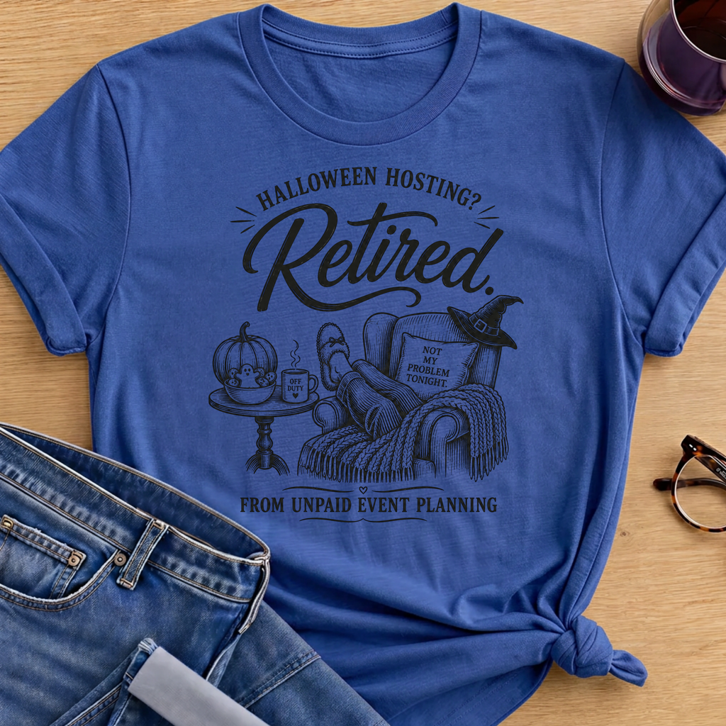 Halloween Host T-Shirt - Royal