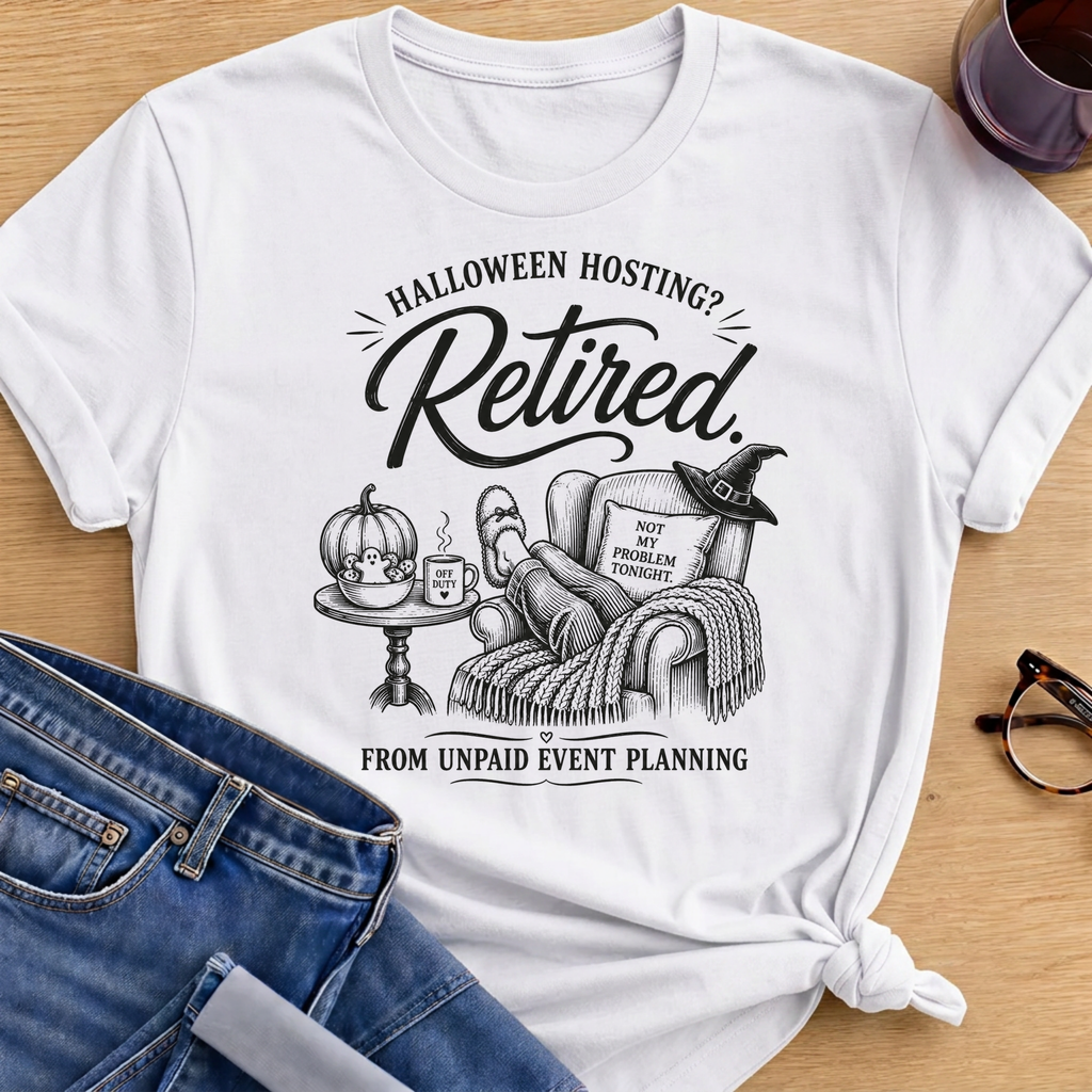 Halloween Host T-Shirt - White