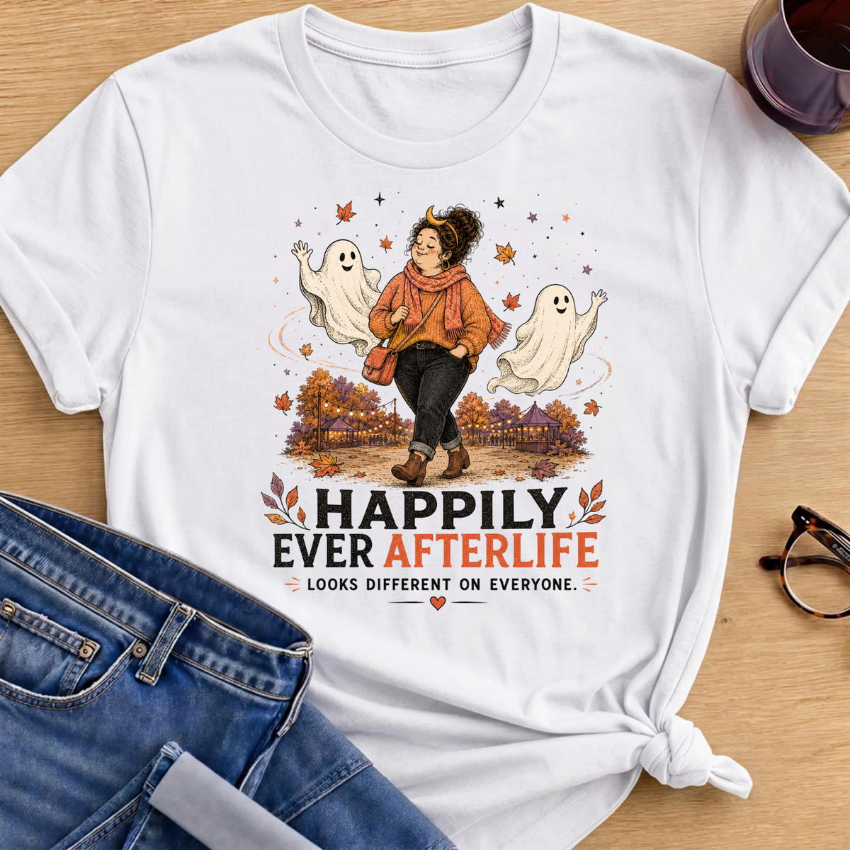Happily Ever Afterlife T-Shirt - White