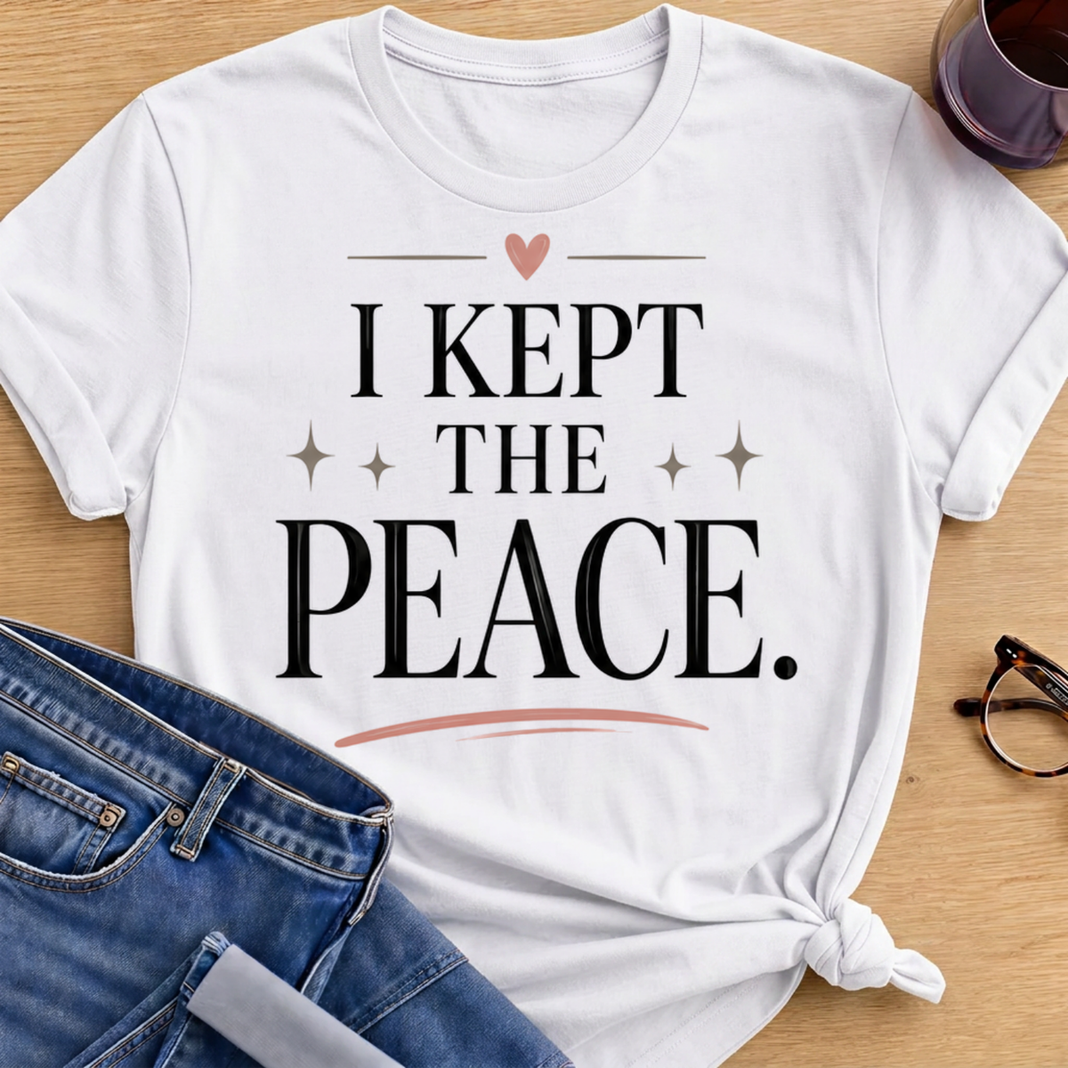 I Kept The Peace T-Shirt - White
