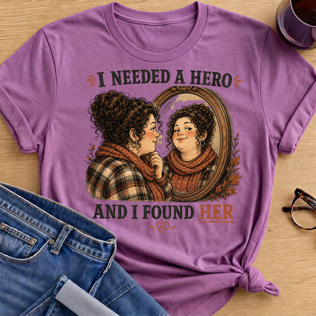 I Needed a Hero T-Shirt - Heather Radiant Orchid
