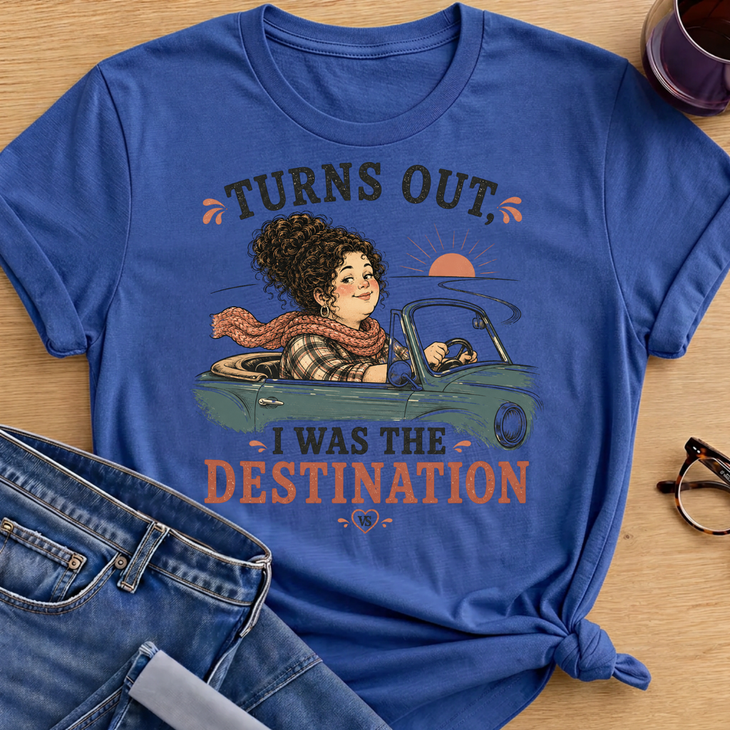 I was the Destination T-Shirt - Royal