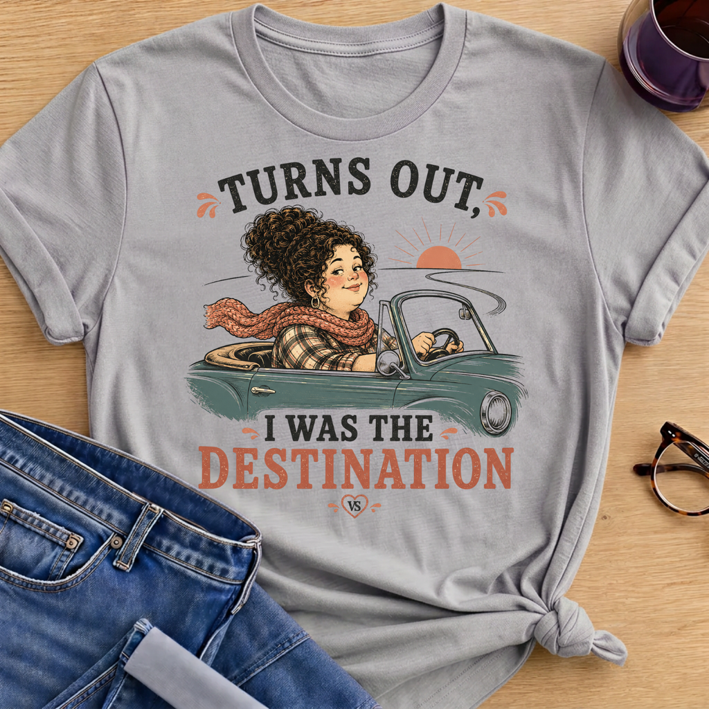 I was the Destination T-Shirt - Sport Grey