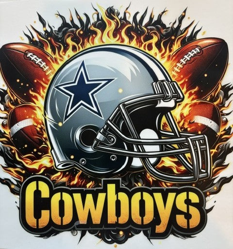 Dallas Cowboys Helmet Fire