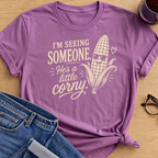 Joyful Mood T-Shirt - Heather Radiant Orchid