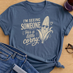 Joyful Mood T-Shirt - Indigo Blue