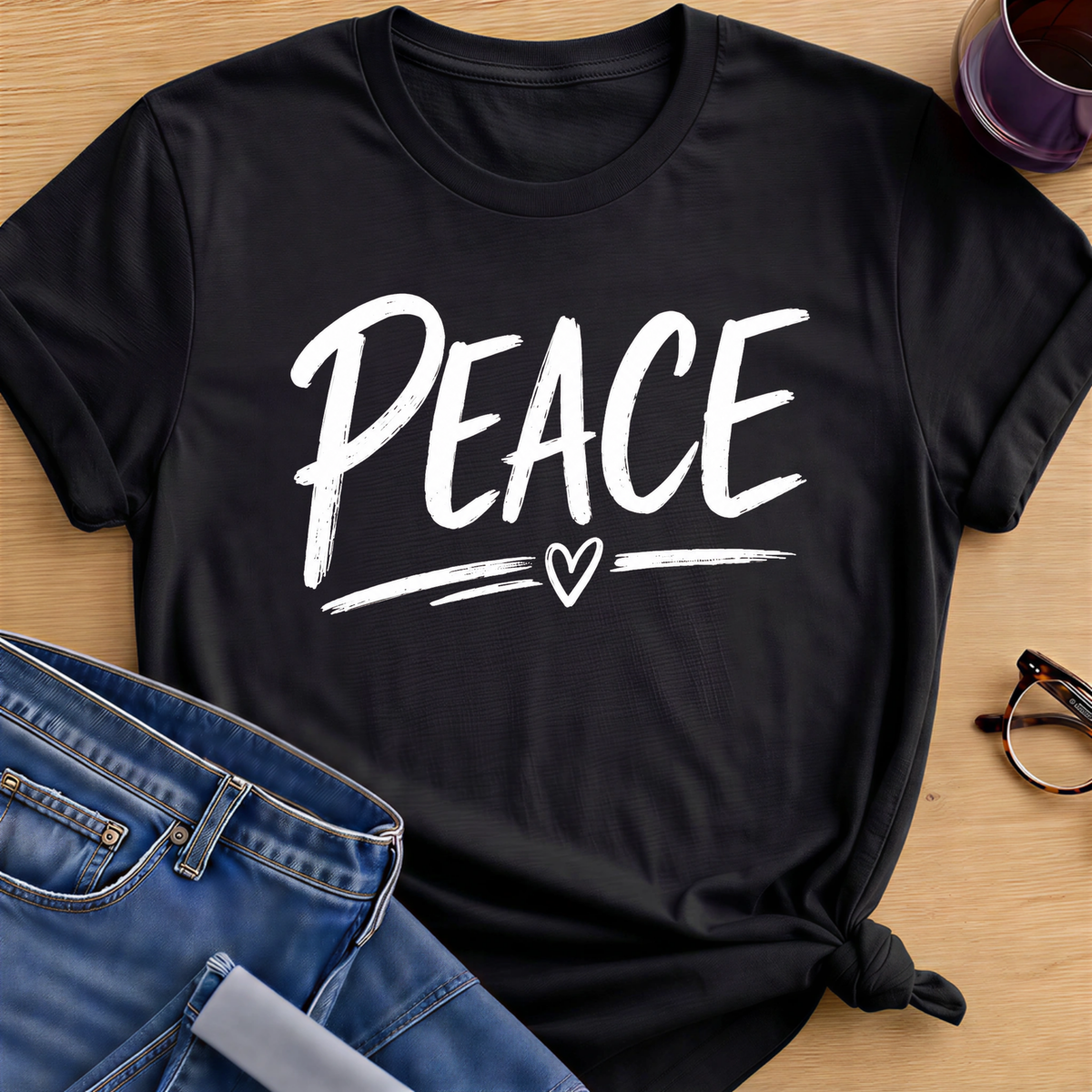 Just Peace T-Shirt - Black