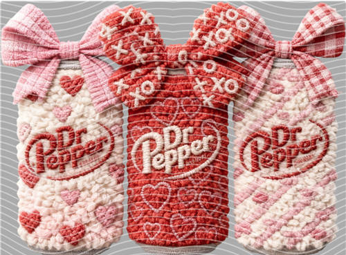 Dr. Pepper Love DTF Transfer