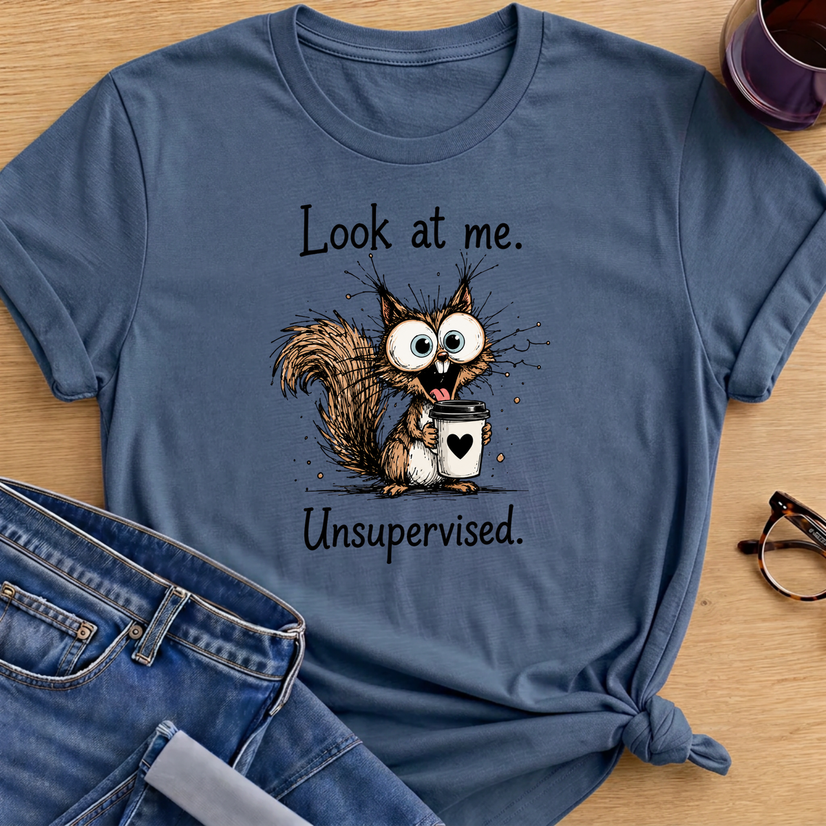 Late Dinner T-Shirt - Indigo Blue