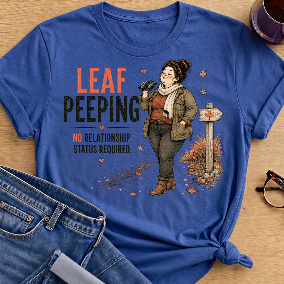 Leaf Peeping T-Shirt - Royal