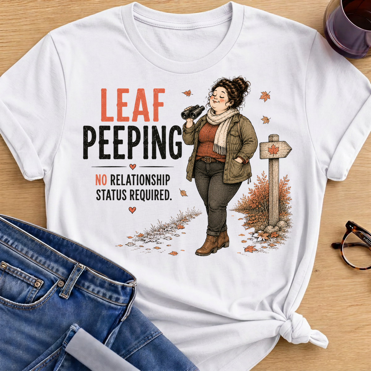Leaf Peeping T-Shirt - White