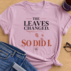 Leaves Changed T-Shirt - Light Pink