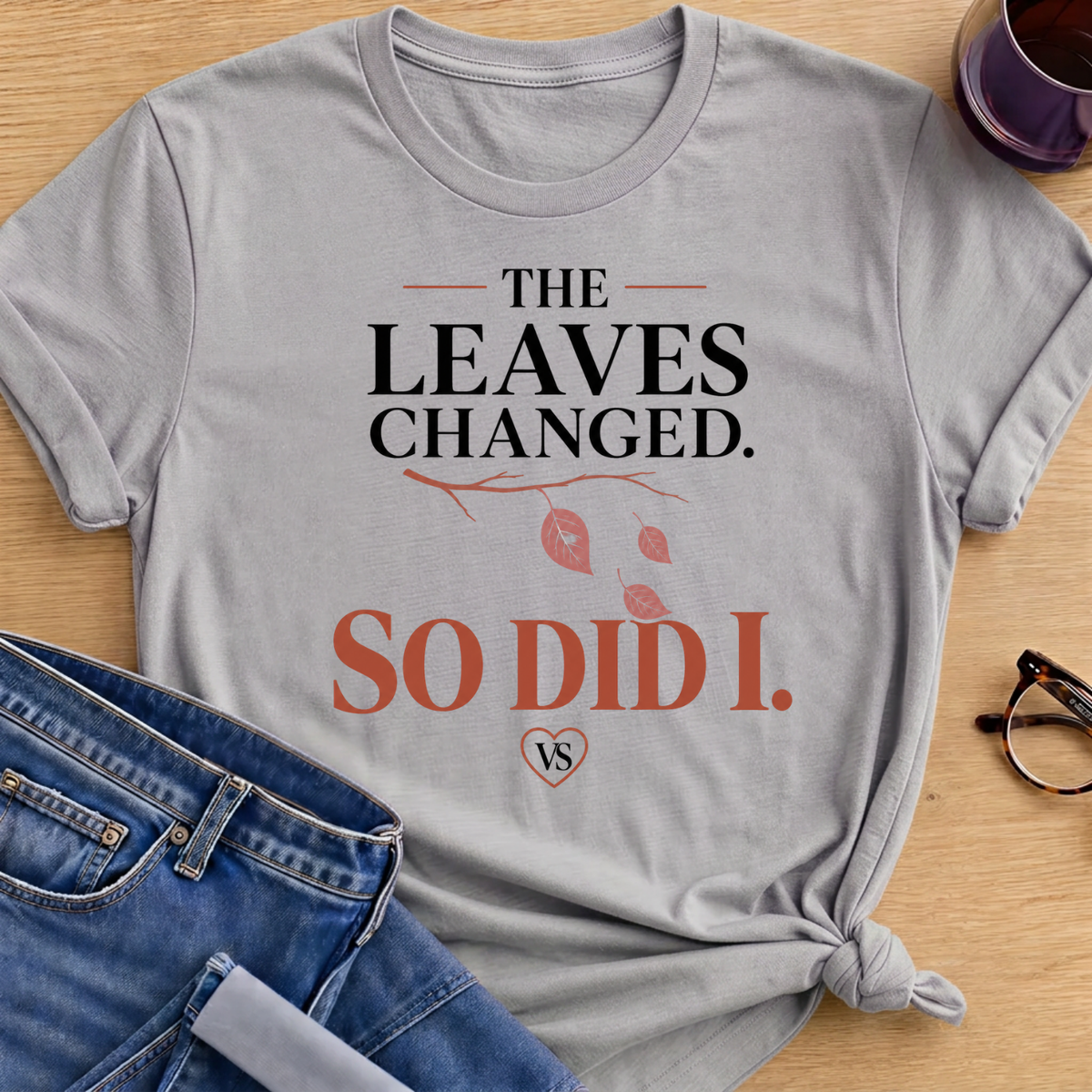 Leaves Changed T-Shirt - Sport Grey