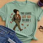 Leaves Let Go T-Shirt - Mint Green