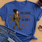 Leaves Let Go T-Shirt - Royal