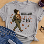 Leaves Let Go T-Shirt - Sport Grey