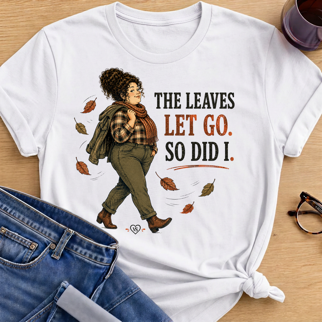 Leaves Let Go T-Shirt - White