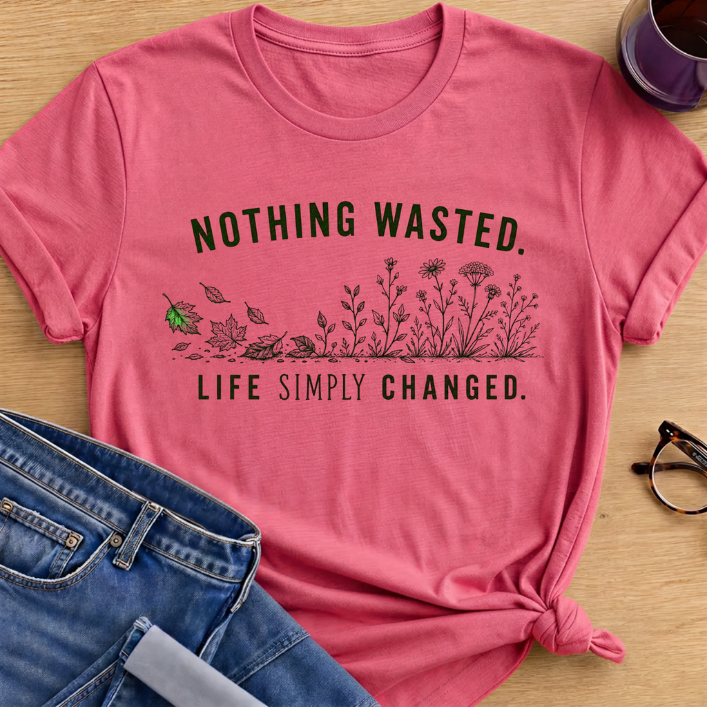 Life Simply Changed T-Shirt - Coral Silk