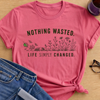 Life Simply Changed T-Shirt - Coral Silk
