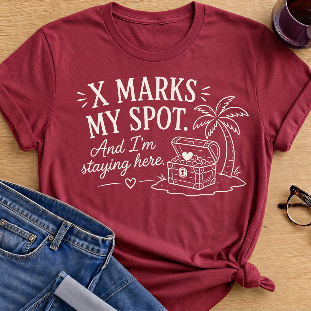 Mark My Spot T-Shirt - Antique Cherry Red