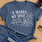 Mark My Spot T-Shirt - Indigo Blue