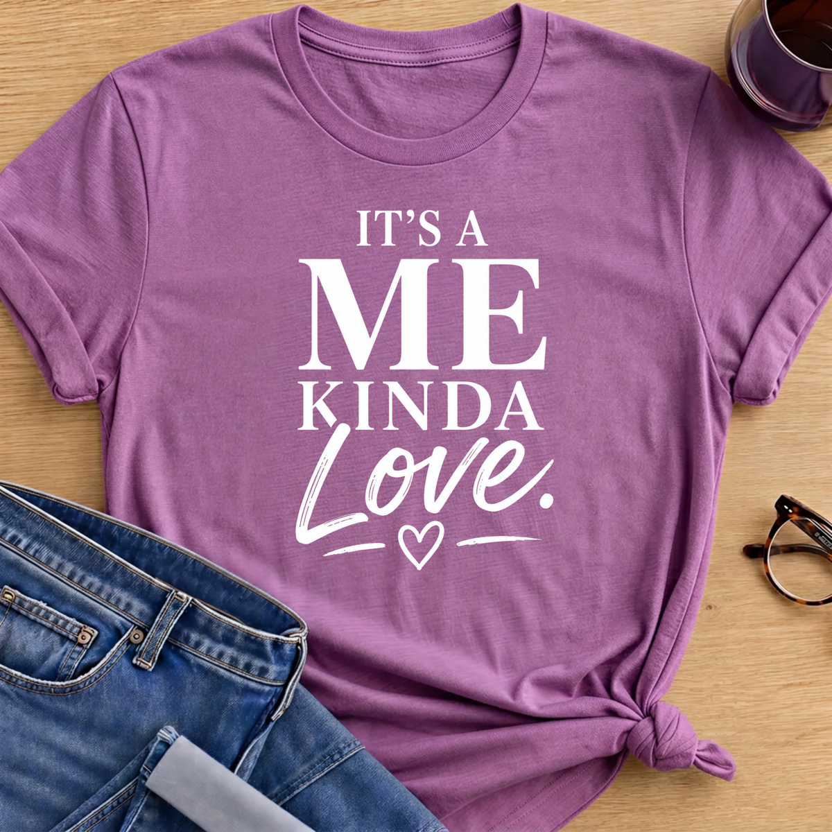 Maybe Tomorrow T-Shirt - Heather Radiant Orchid
