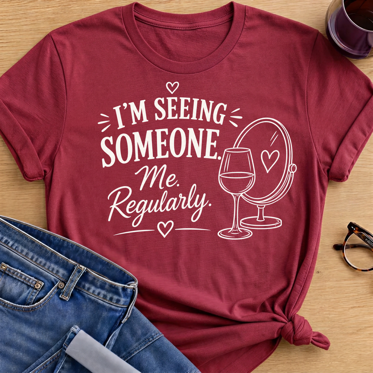 Memory Buffer T-Shirt - Antique Cherry Red
