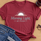 Morning Light, My Plans T-Shirt - Antique Cherry Red