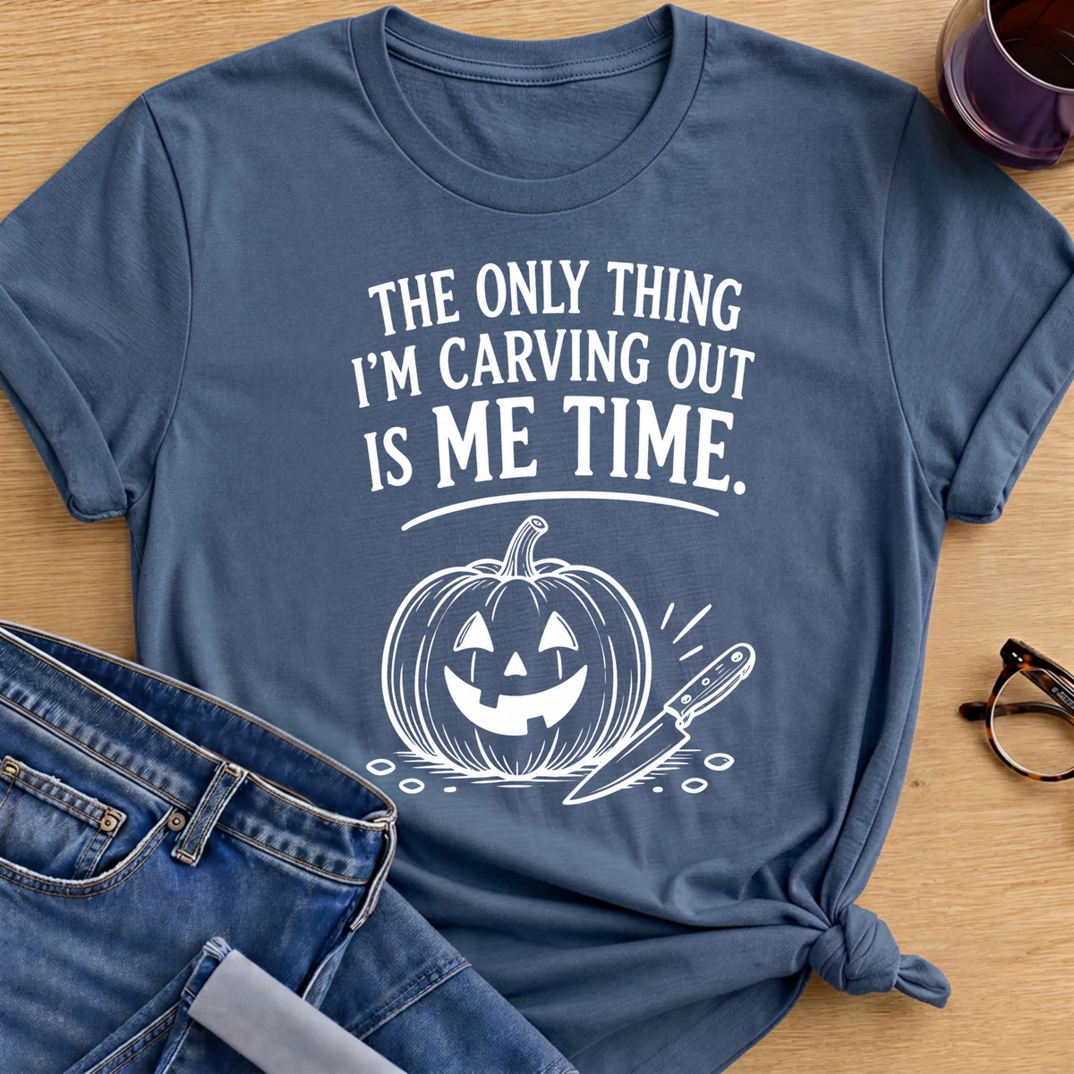 Moving Forward T-Shirt - Indigo Blue