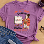 My Autumn Calendar T-Shirt - Heather Radiant Orchid