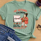 My Autumn Calendar T-Shirt - Mint Green