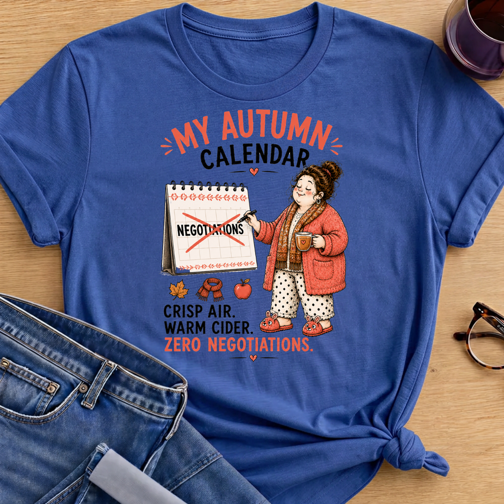My Autumn Calendar T-Shirt - Royal