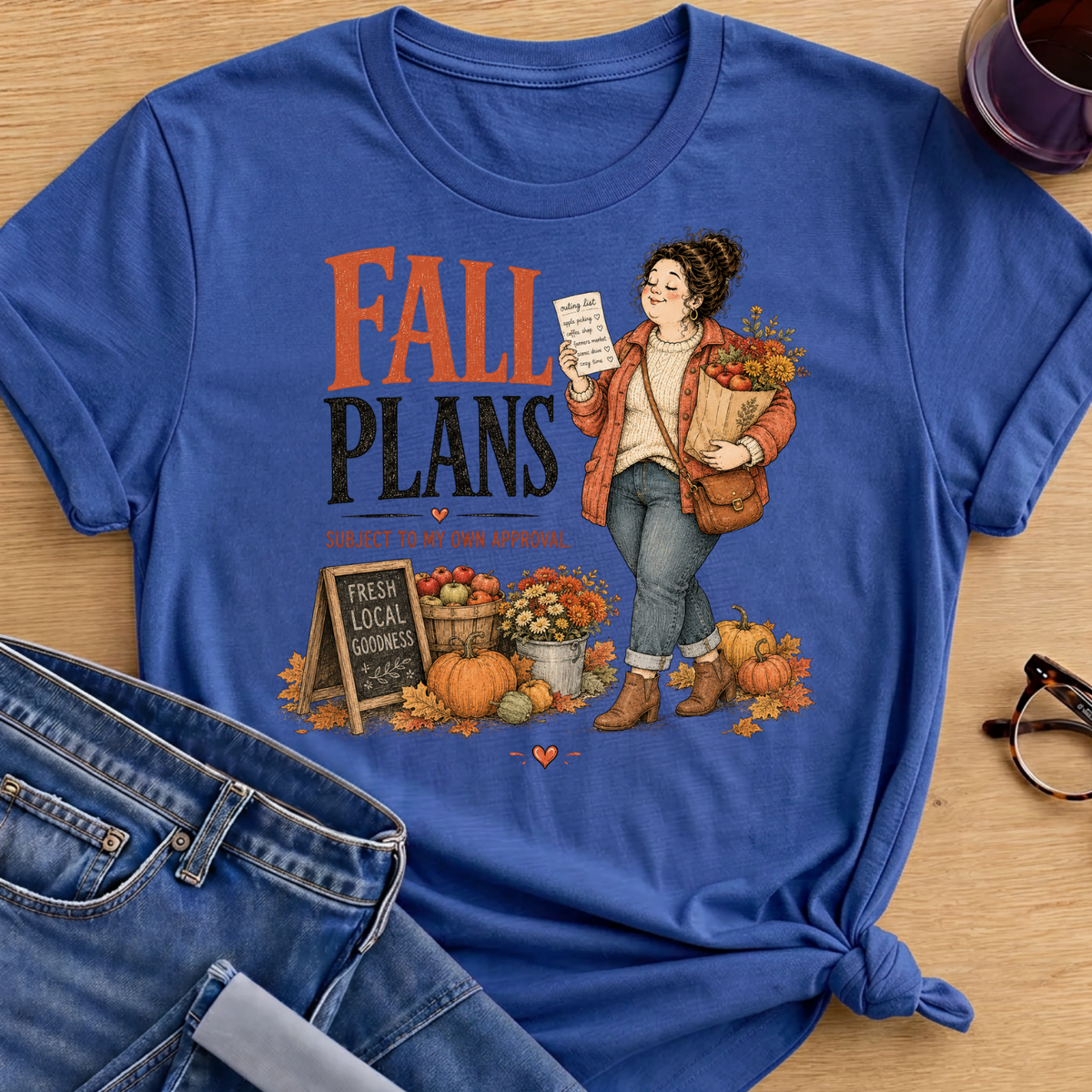 My Fall Plans T-Shirt - Royal
