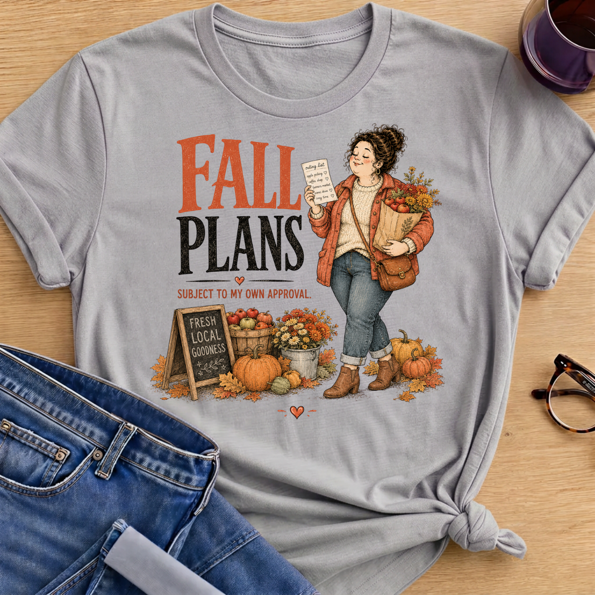 My Fall Plans T-Shirt - Sport Grey