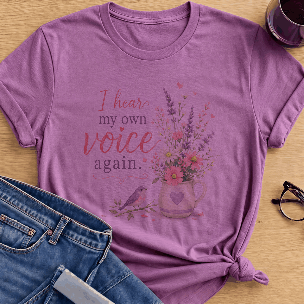 My Own Voice T-Shirt - Heather Radiant Orchid
