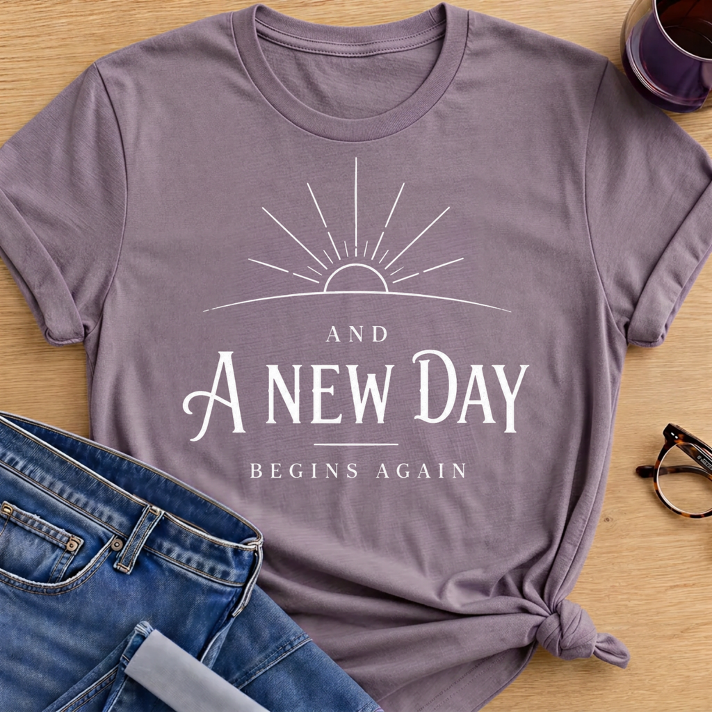 New Day Begins Again T-Shirt - Paragon