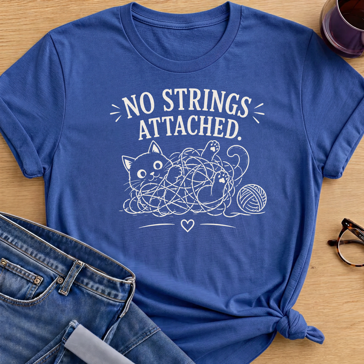 No Strings Attached T-Shirt - Royal