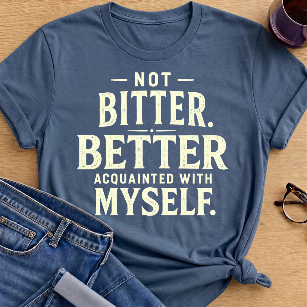 Not Bitter T-Shirt - Indigo Blue