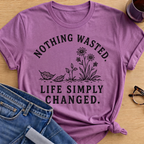 Nothing Wasted T-Shirt - Heather Radiant Orchid
