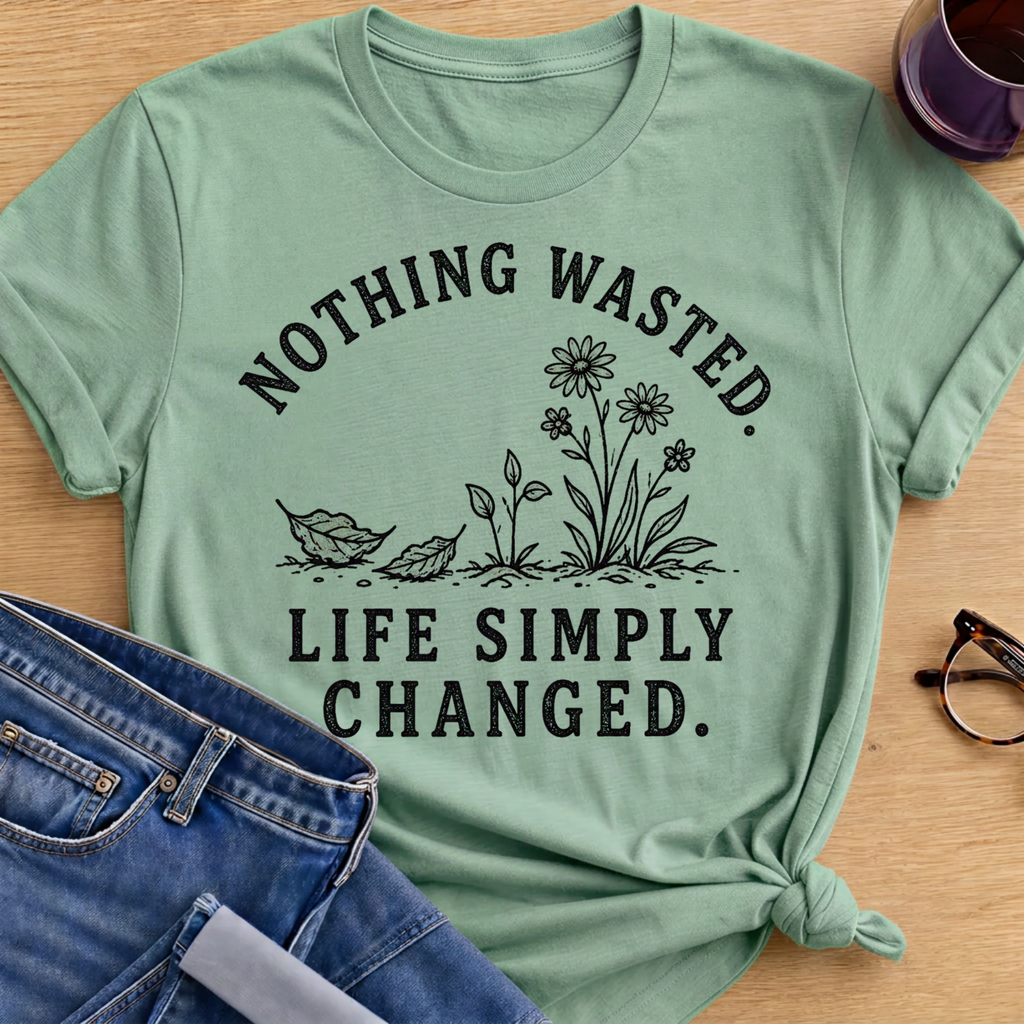 Nothing Wasted T-Shirt - Mint Green