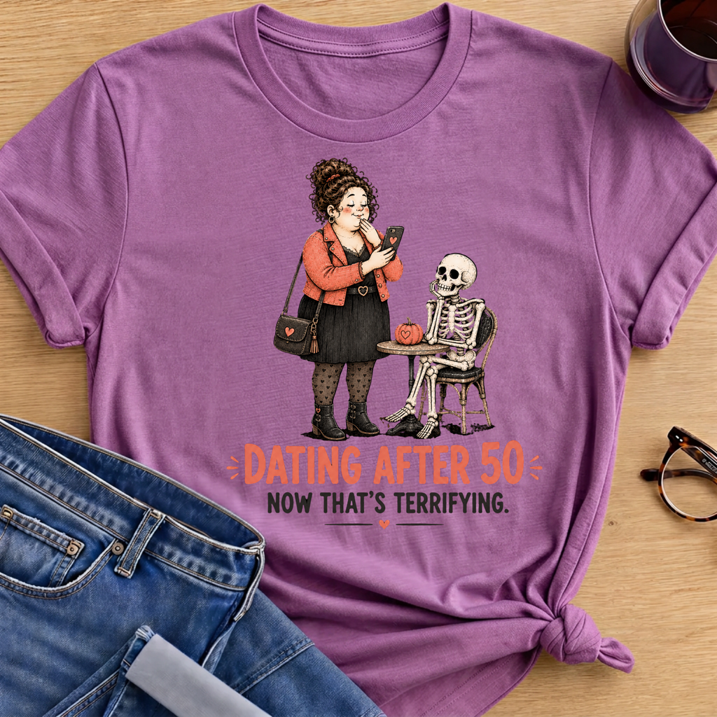 Now That's Terrifying T-Shirt - Heather Radiant Orchid