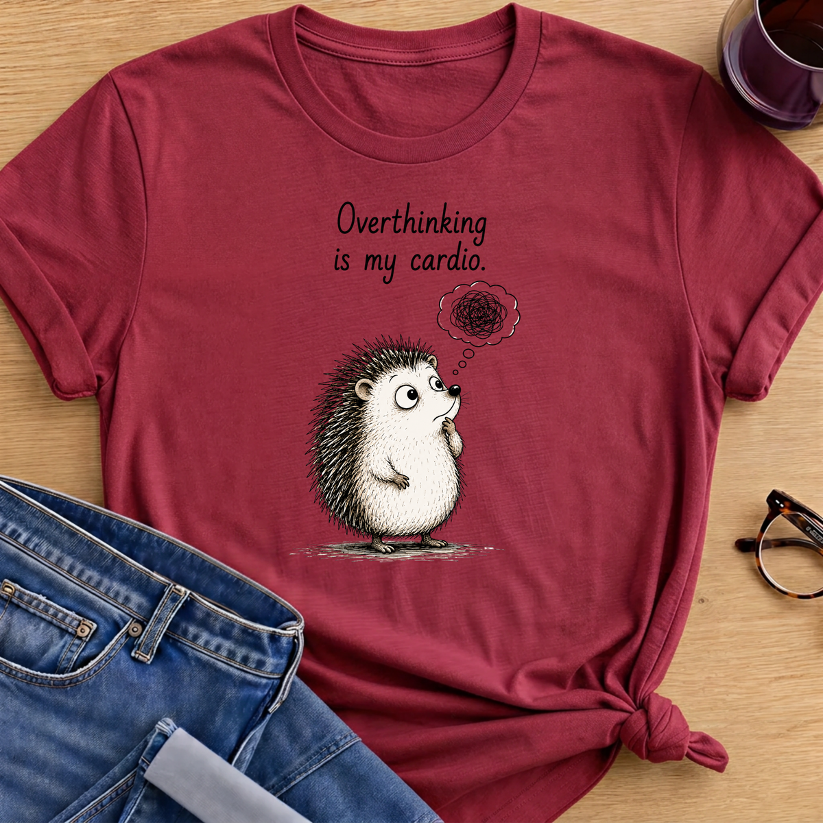 Overthinking T-Shirt - Antique Cherry Red