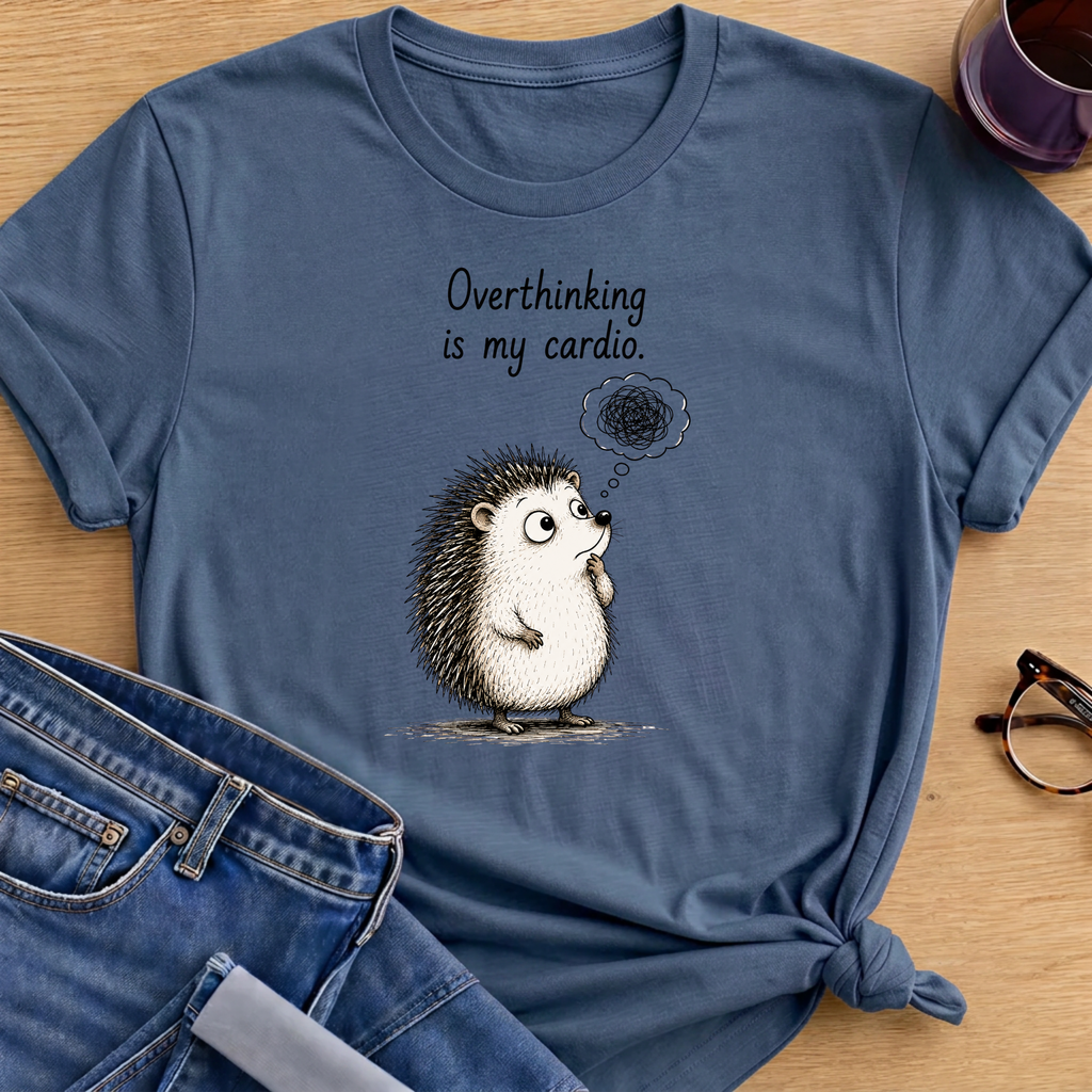 Overthinking T-Shirt - Indigo Blue