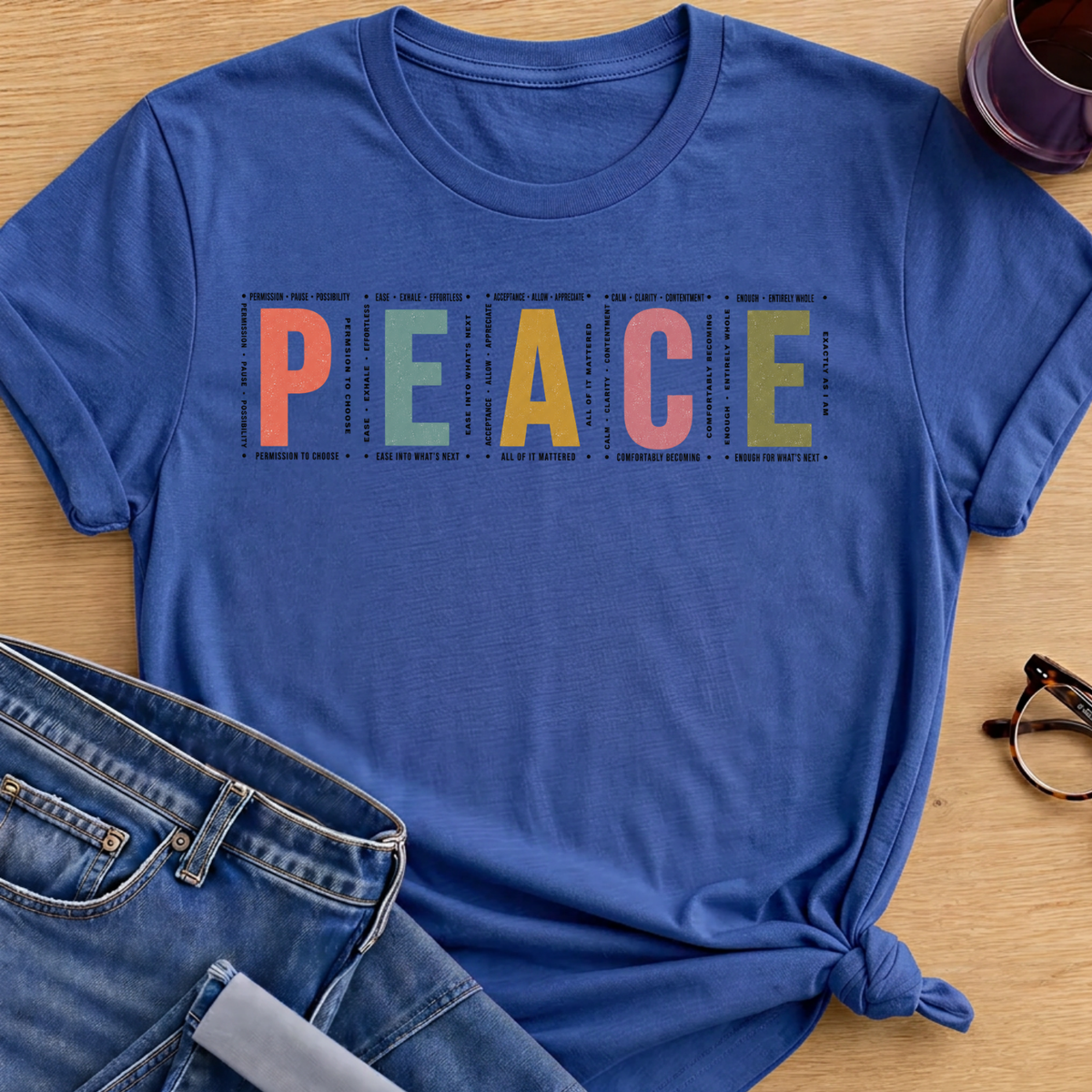 PEACE T-Shirt - Royal