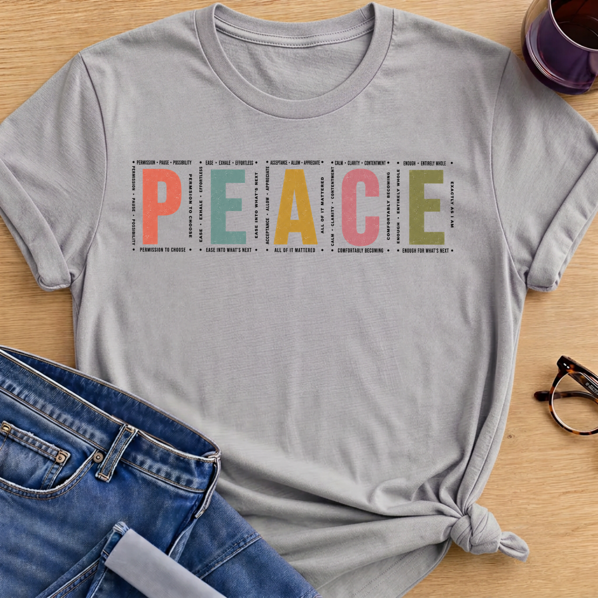 PEACE T-Shirt - Sport Grey