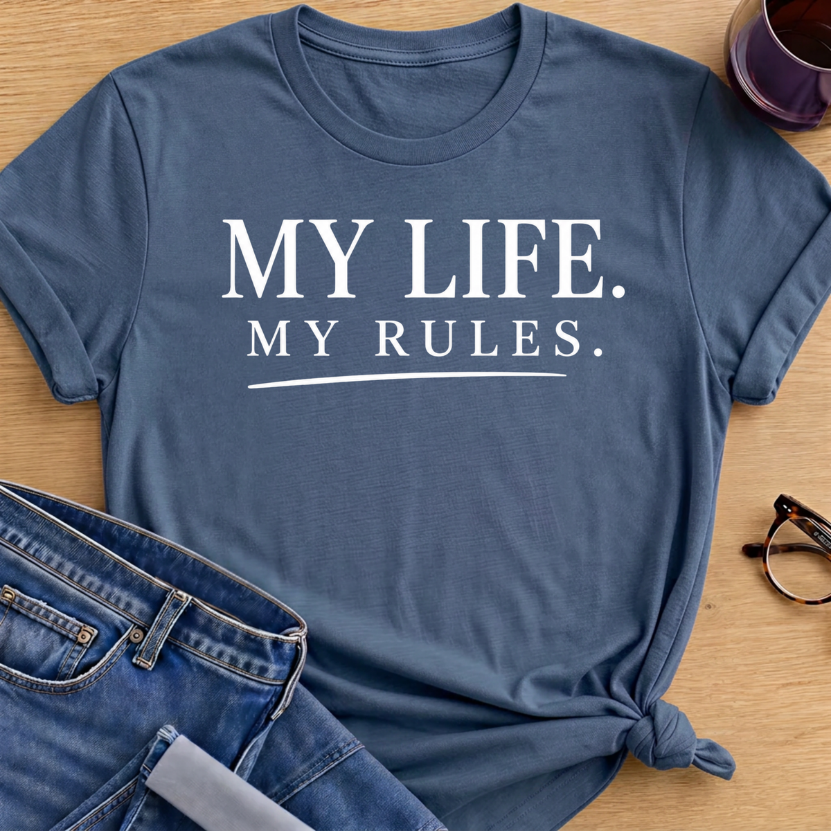 Pawsitive Energy T-Shirt - Indigo Blue