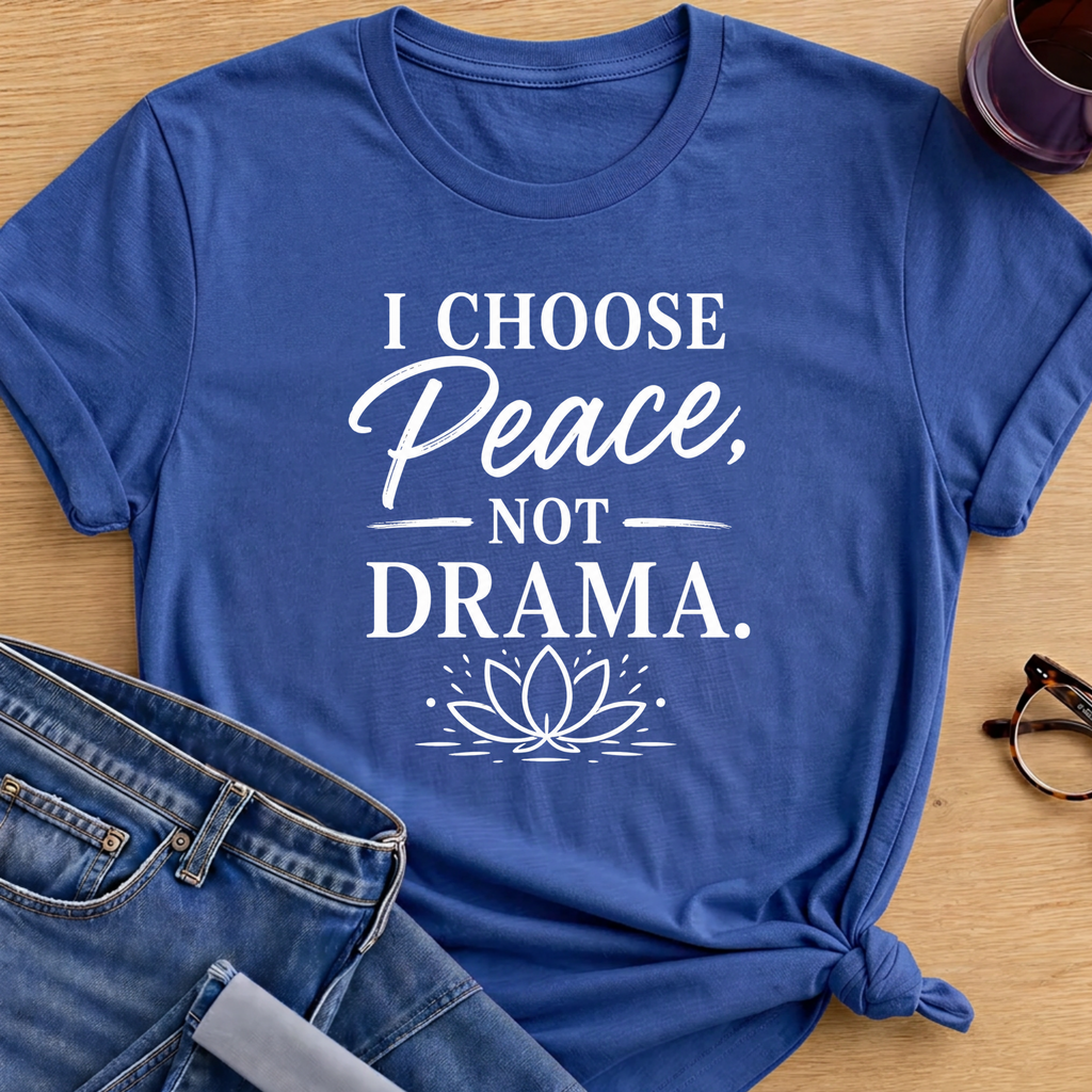 Peace Not Drama T-Shirt - Royal