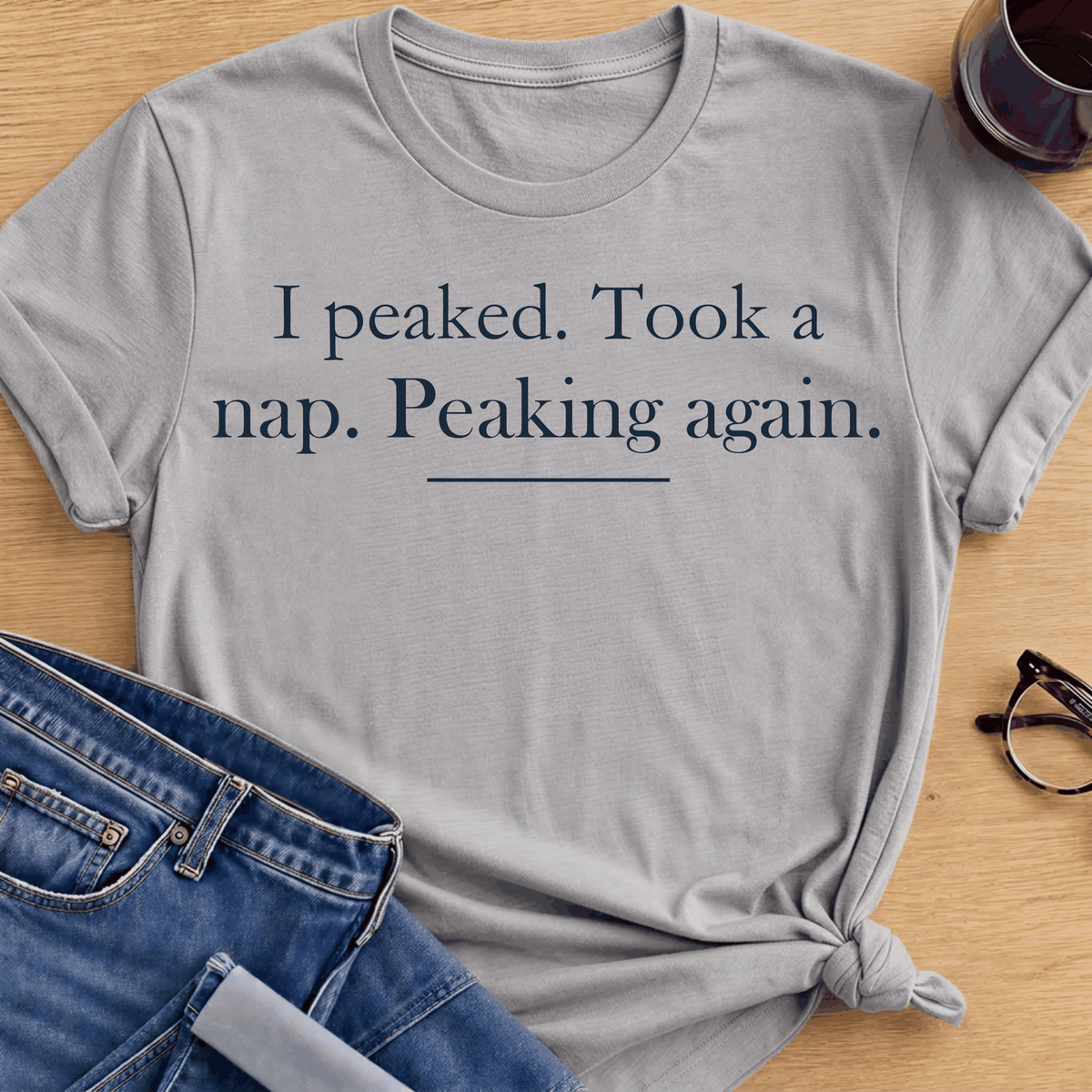Peaking Again T-Shirt - Sport Grey