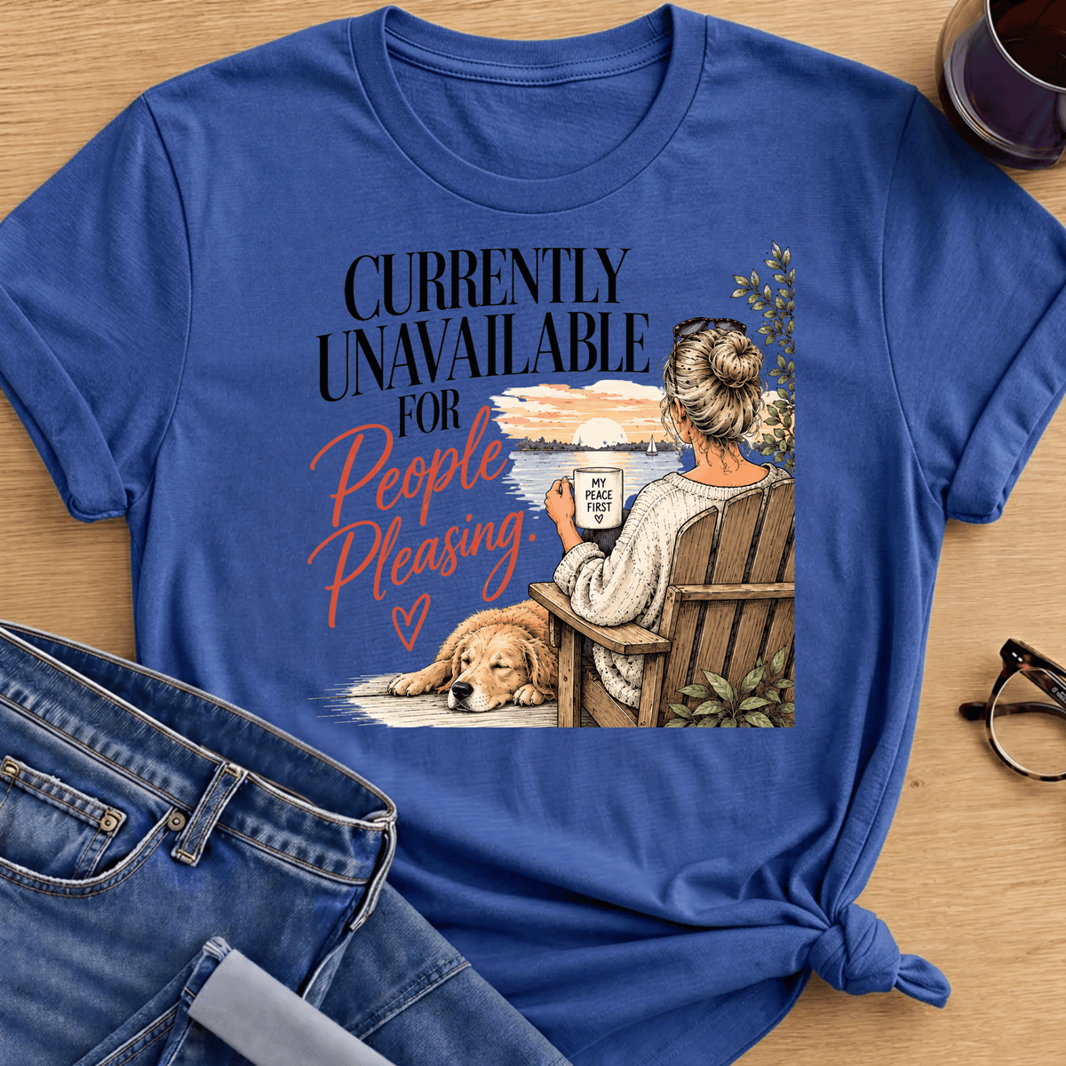 People Pleasing NO T-Shirt - Royal